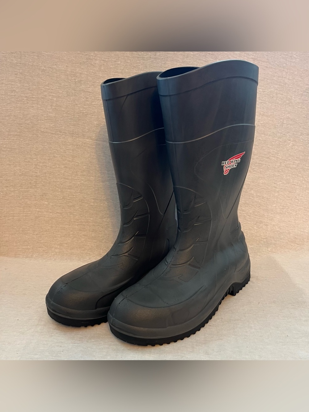 Red Wing Injex Grey Steel Toe Molded Waterproof Work Boots